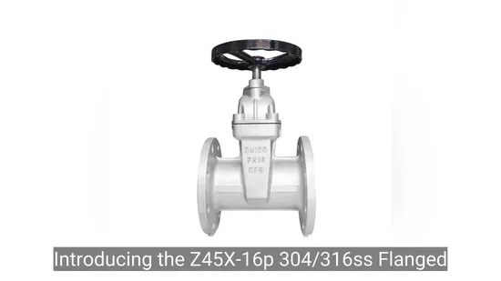 Z45X-16p 304/316ss Flanged Resilient Seat Gate Valve for Industrial Pipeline Systems with Corrosion-Resistant